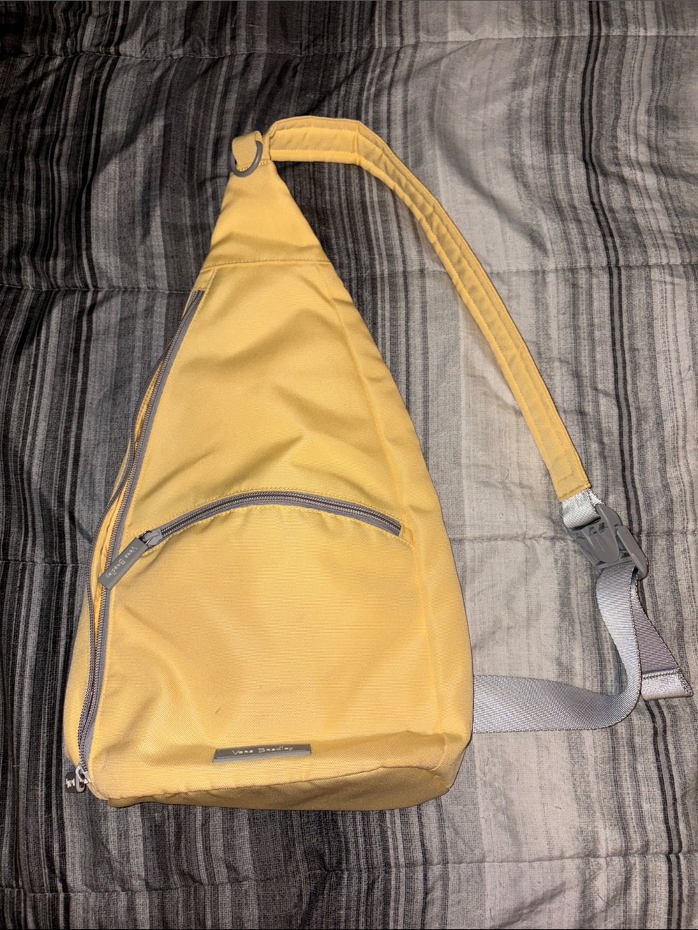 Vera Bradley Lemon Yellow Sling Crossbody Bag